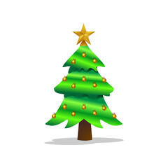 Christmas tree design vector concept
