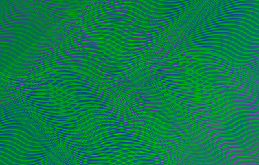 blue and green abstract holiday background with christmas ornament style swirls stripes