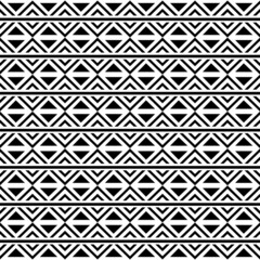Black and white tribal ethnic pattern with geometric elements, traditional African mud cloth, tribal design. fabric or home wallpaper design