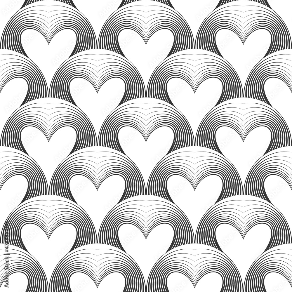 Poster abstract seamless pattern in a modern style.