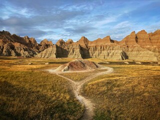 landscape with rock formations