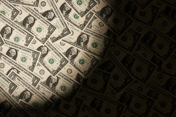 Vintage dollars texture background