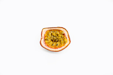  Passion fruit on white background