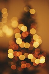 golden christmas lights