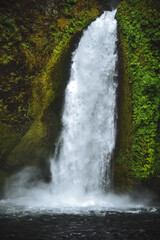 Fototapeta na wymiar Wahclella Falls In Hood River, Oregon 