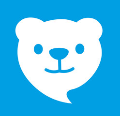 Bär Messenger Icon Logo Piktogramm
