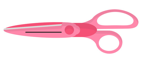 Vector cartoon decorative edge scissors.