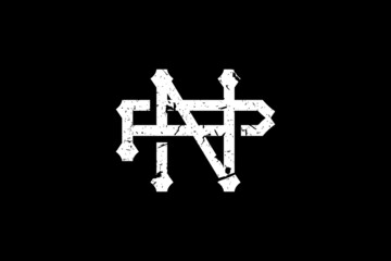 Vintage Initial Letters NP Logo