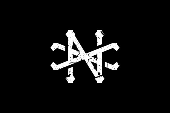 Vintage Initial Letters NX Logo