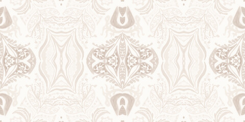 Victorian tile pattern. Retro baroque texture. Classic rococo design decor.