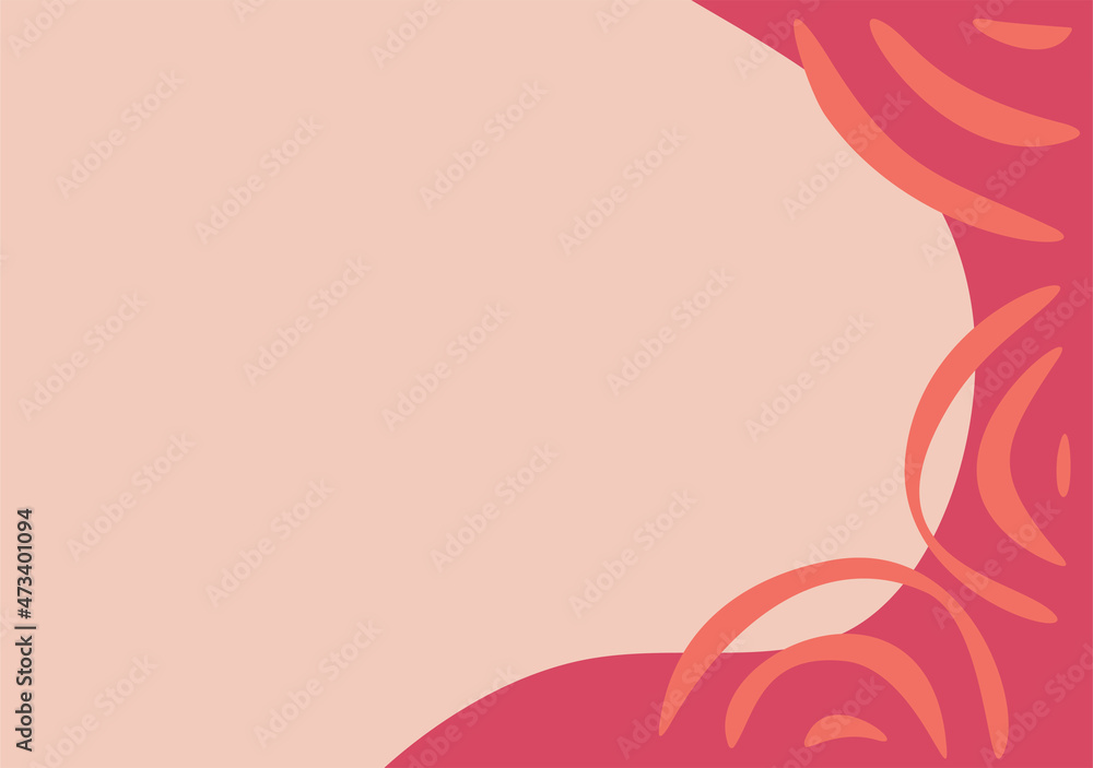 Poster minimalist background with waving and circle pattern and some copy space area