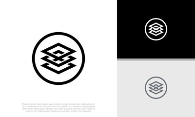 Innovative high tech logo template. Technology Logo.