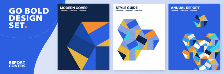 Modern, bold and colorful, abstract vector background patterns for business reports, social posts, presentations, branding and advertising campaigns.