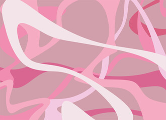 An illustration of abstract oil paint with waving line pattern