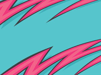 Spikes pattern with retro color theme and some copy space area