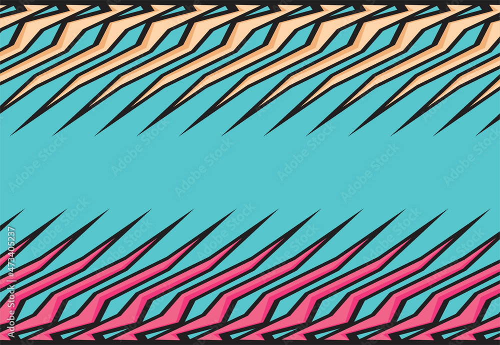 Poster abstract background with sharp tribal pattern