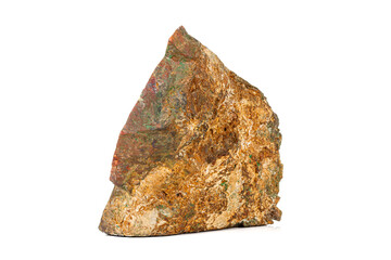 Macro stone Jasper mineral on white background