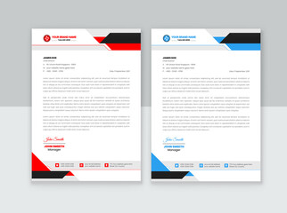 Modern Creative & Clean business style letterhead print with vector & illustration. corporate letterhead Design