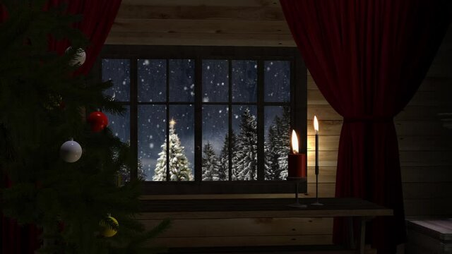 christmas tree in the window 2
