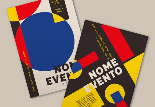 Set di volantini per eventi moderni