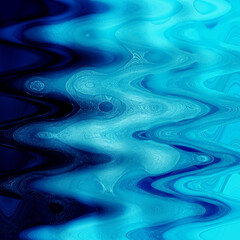 Tło tekstura w niebieskich odcieniach fale na wodzie kompozycja - obrazy, fototapety, plakaty