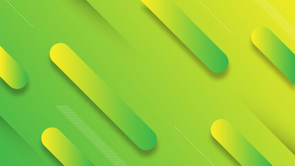 Modern Abstract Background with Diagonal Lines Element and Vibrant Green Yellow Gradient Color