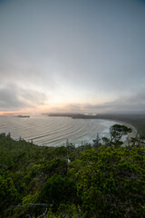 Tofino sunset from above