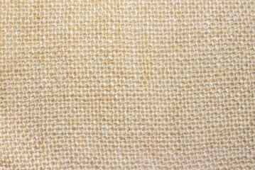 Piece of sackcloth isolated on white background