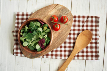 salad plate ingredients fresh food vegetables kitchen