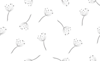 modern abstract flower pattern design
