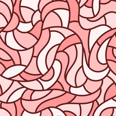 Vector seamless mosaic pattern. Cute design for textile, wallpaper, wrapping paper.