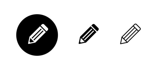 Pencil icons set. pen sign and symbol. edit icon vector