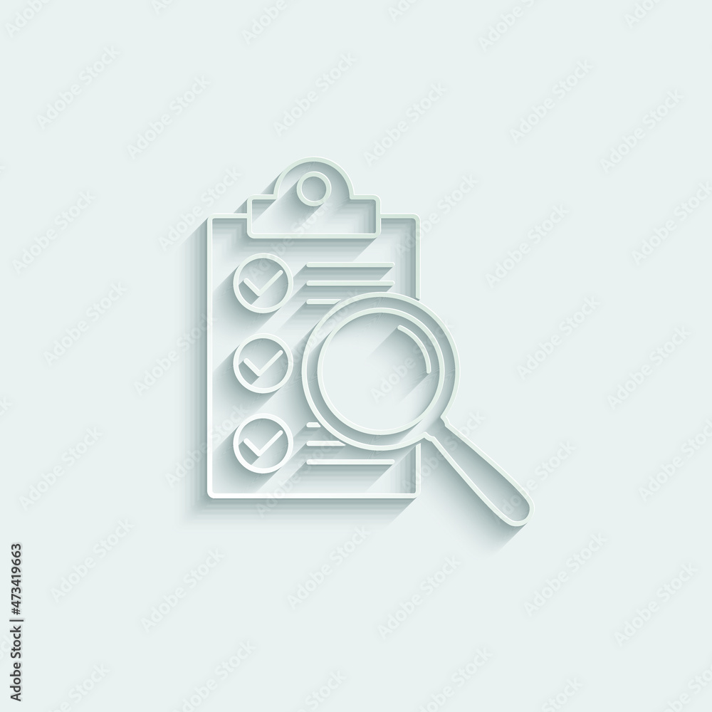 Poster clipboard with checklist icon vector check mark sign