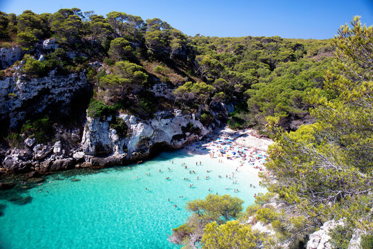 Cala Macarelleta on the island of menorca