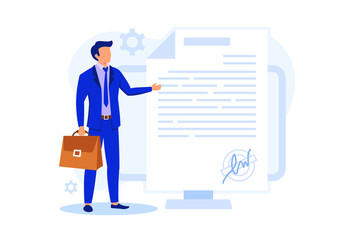 Legal notice illustration exclusive design inspiration