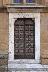 Renaissance inlayed front door