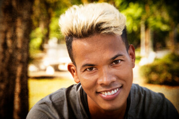 Fitness Trainer in Bangkok Takes a Break to Pose for Portrait