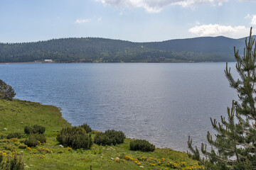 Landscape of Belmeken Dam, Rila mountain, Bulgaria