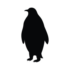 Fototapeta premium Penguin silhouette vector icon
