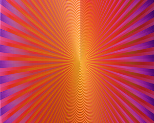 Obraz premium Illusion colorful design with lines modern background high quality big size prints Composition of multicoloured neon grid over black background