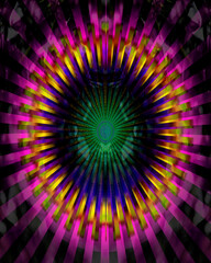 Illusion colorful design with lines modern background high quality big size prints