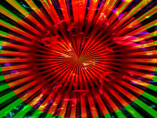 Illusion colorful design with lines modern background high quality big size prints