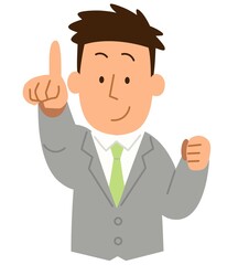 指差しする3・男性1