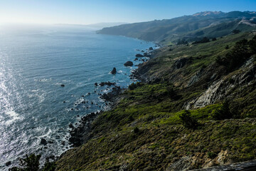 California Coastline cliffside view