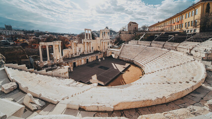 Ancient Roman Theater Plovdiv Bulgaria