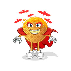 waffle Dracula illustration. character vector
