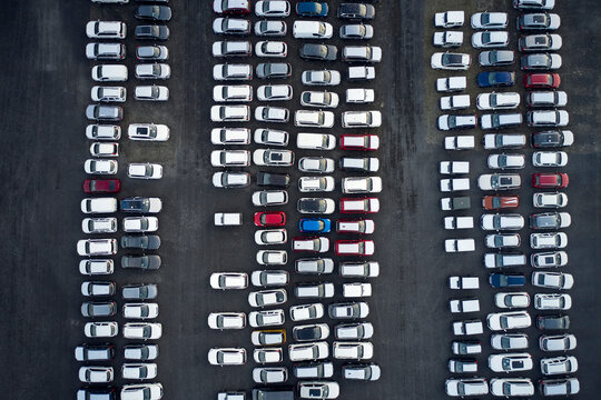 Storage of modern cars on parking