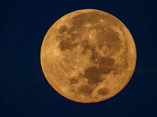 Full moon in the sky
