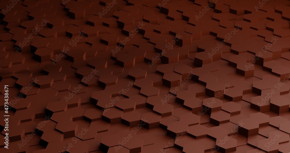 Poster abstract modern hexagonal vibrant orange background design.geometric abstract background with hexago