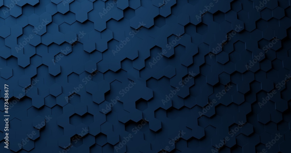 Poster abstract modern hexagonal vibrant blue background design.geometric abstract background with hexagons